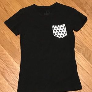 Cute black A-Lab T-shirt.